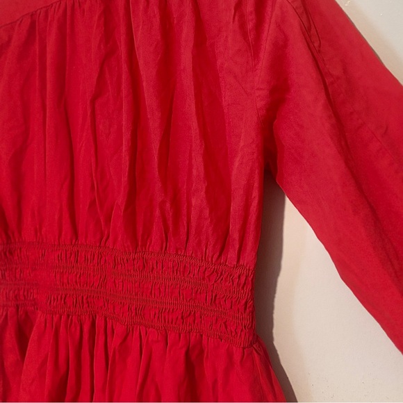 Zara Scarlet Mini Dress 100% cotton - Picture 9 of 16